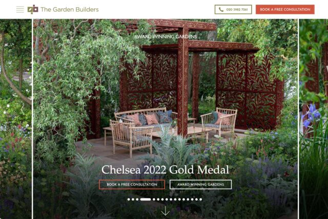 Award-winning website designers for garden construction and landscaping firms.
