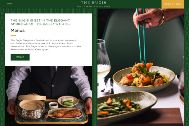 Creative web design and technical SEO for hospitality groups in Kensington, London.