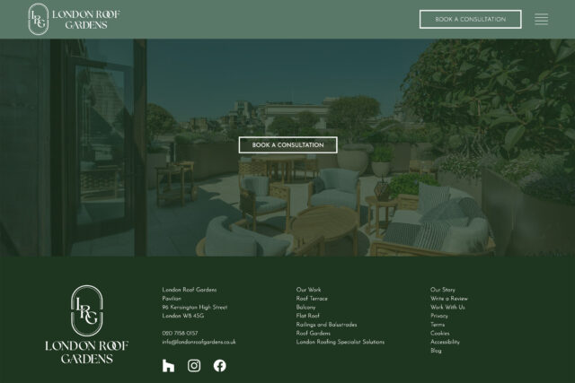 Expert website development company for London-based building and roofing groups.