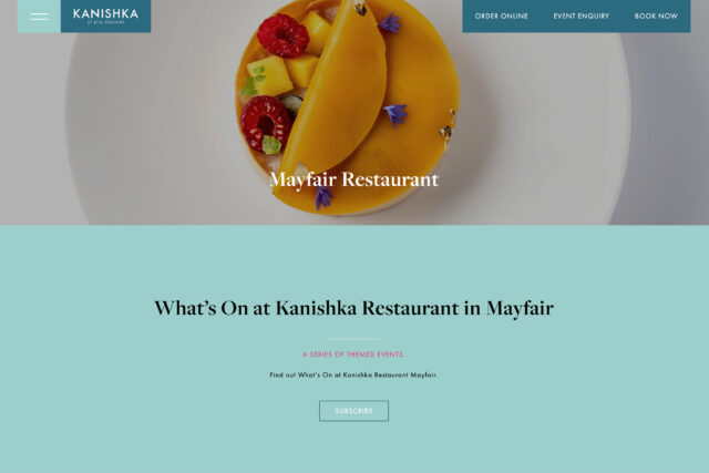 Expert website development company for Mayfair-based restaurant groups and bars.