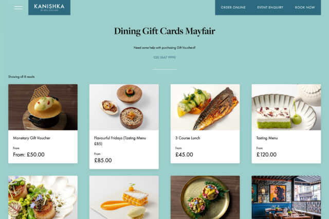 Full-service digital agency: restaurant website design and SEO for Mayfair, London.