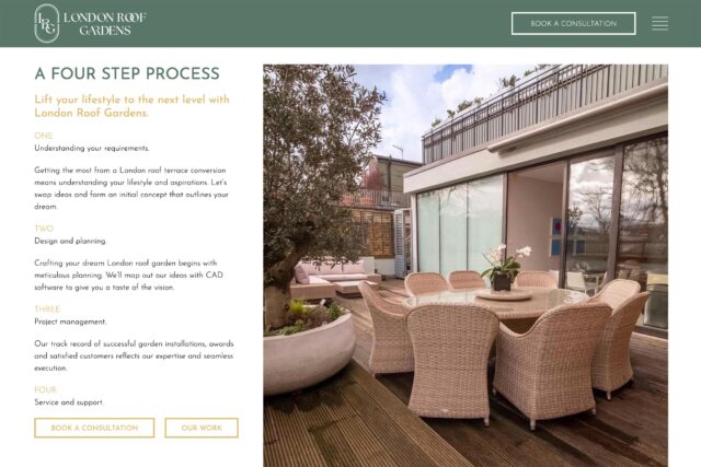 Full-service digital agency: website design and SEO for roofing and building firms.