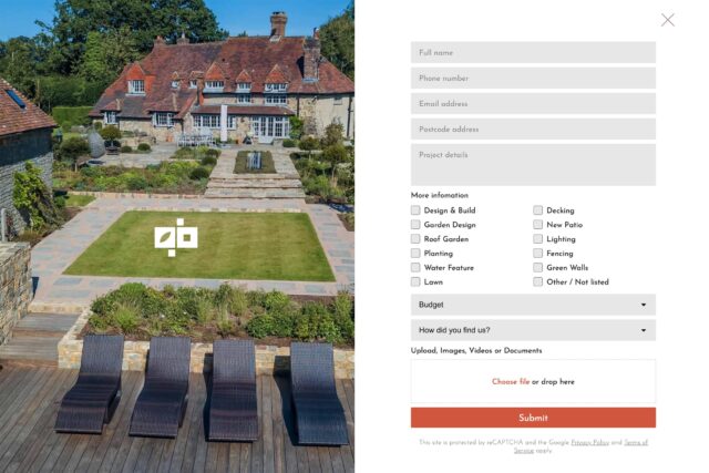 London digital agency: garden landscaping website design and SEO experts.