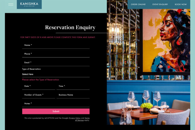 London digital agency: restaurant website design and SEO for Mayfair venues.