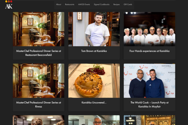 Professional web designers for London’s premier TV celebrity chef restaurants.