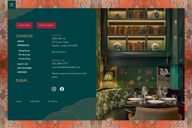 Restaurant website design agency in Dubai and London, web designers seo specialists company developers and services.
