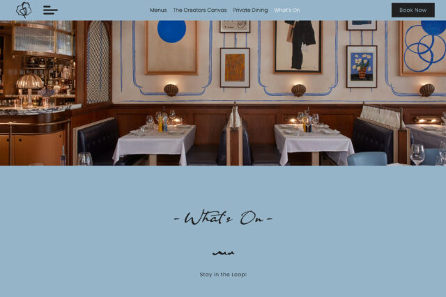Customized web design, branding, and SEO for premium Chelsea dining destinations.