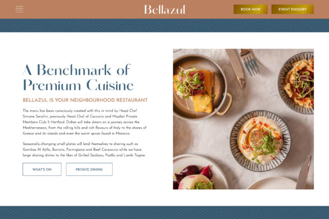 Restaurant website design agency London seo specilists web development company Kensington Chelsea Mayfair web-site designers Marylebone Soho.