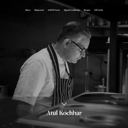 Website design and SEO services for Michelin-starred dining in central London.