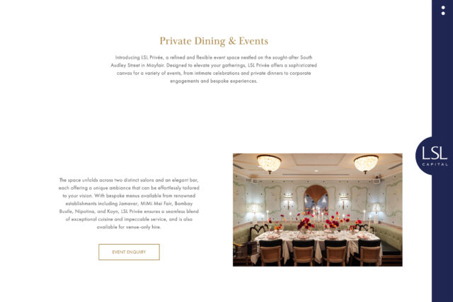 Award-winning website designers for luxury hospitality brands in London and Dubai.