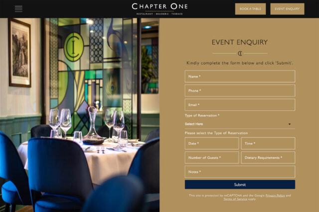 Kent-based web design and SEO agency specialising in luxury restaurant website development.