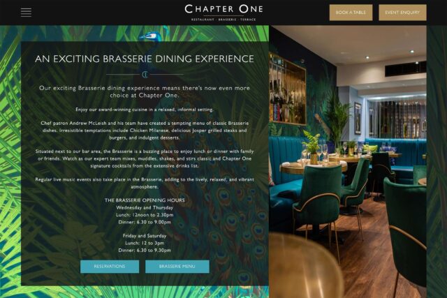 Modern, mobile-responsive website design and SEO for Kent-based hospitality venues.