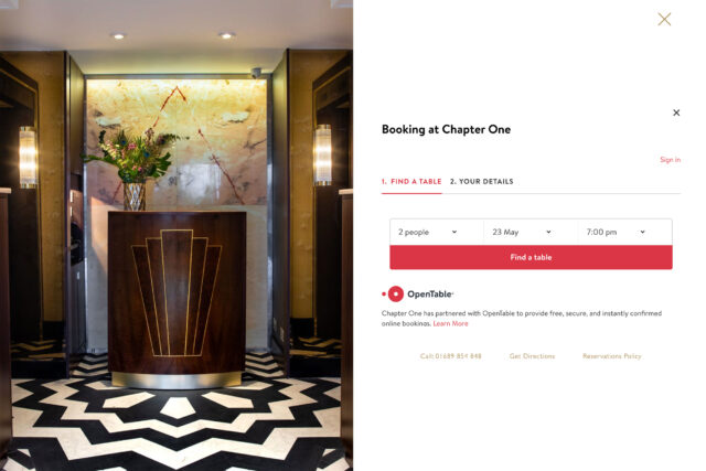 Professional website design agency in Kent for high-end Michelin-starred restaurants.