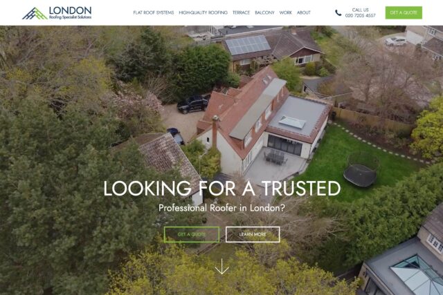 Custom website design and SEO services for building contractors and roofers.