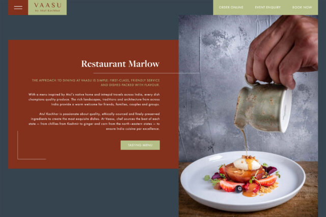 Expert website development company for Marlow restaurant groups and bars.