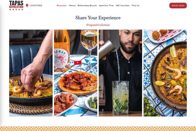Expert website development company for restaurant groups and bars in Soho.