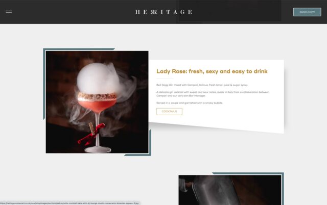 Innovative website development and SEO for premium Soho restaurants and bars.