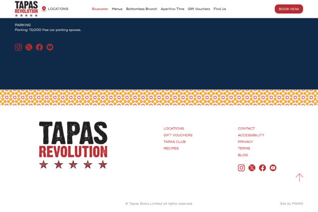 High-conversion website design and SEO services for London-based tapas chains.