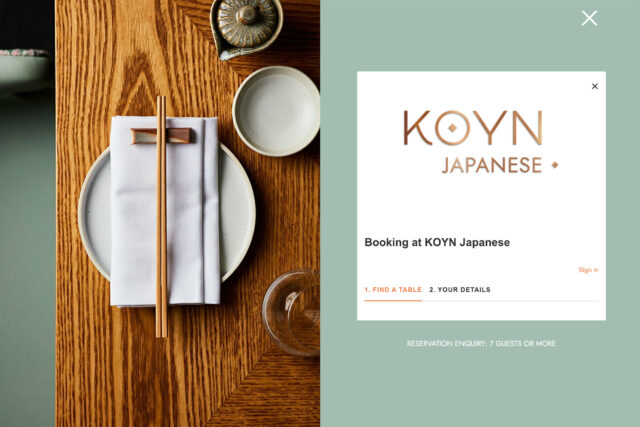 London digital agency: restaurant website design and SEO for Japanese dining.