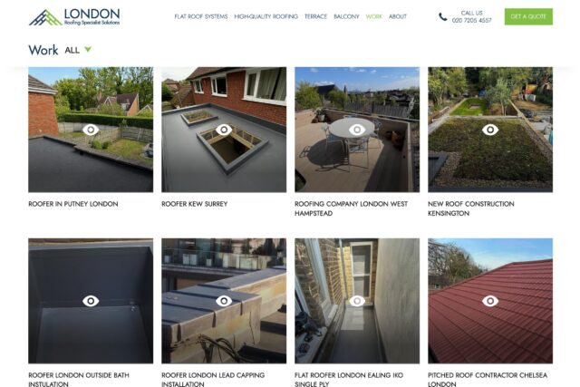 Expert website design agency driving digital growth for London roofing businesses.