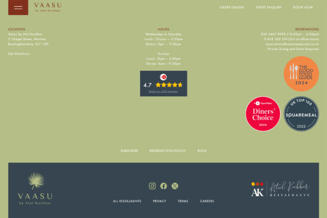 Professional digital strategy: website design and SEO for Marlow hospitality.