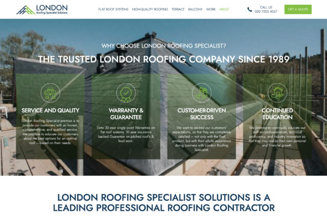 Strategic SEO and website design for roofing contractors and property developers.