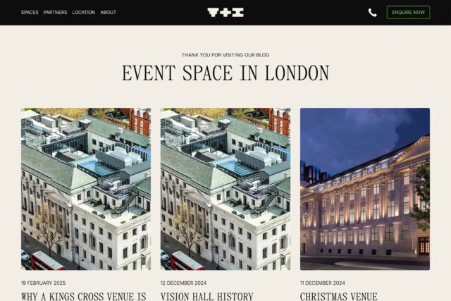 Professional corporate networking area in a modern London event venue.