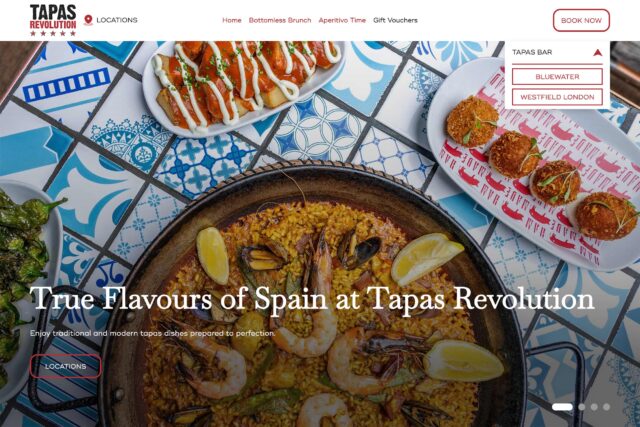 Web design company for Spanish restaurant website designers agency developers SEO expert specialists Soho London digital marketing services.