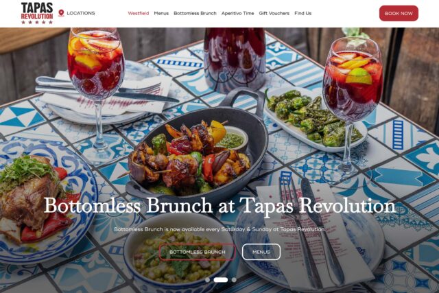 Web design company for Spanish restaurant website designers agency developers SEO expert specialists Soho London digital marketing services.