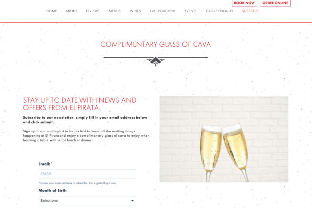 Web design company for Spanish tapas bar restaurants website seo experts specialists agency in London and digital marketing services.