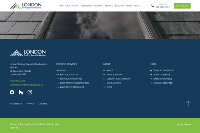Website design agency for building contractors property developers SEO expert services web development company in Kensington London.