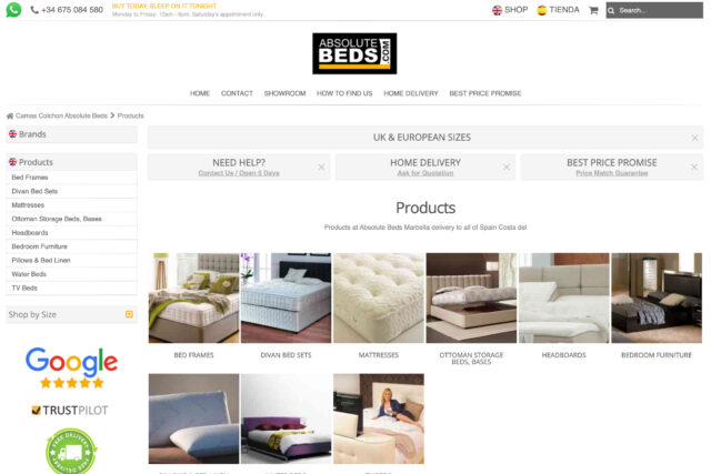 Website design agency Marbella Spain for restaurants SEO developers company in English, web designer and digital marketing ecommerce services