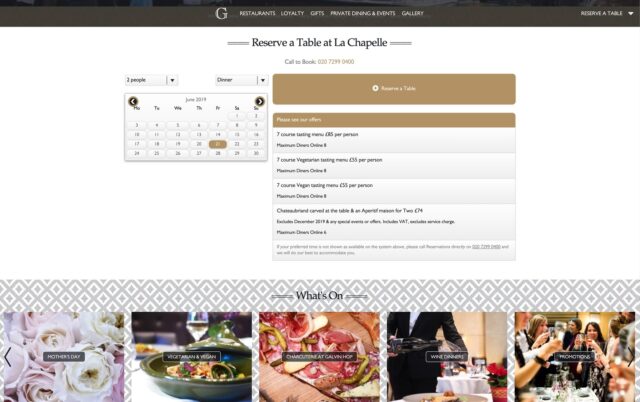 Website designer for luxury 5 star hotel london sophisticated high end web agency