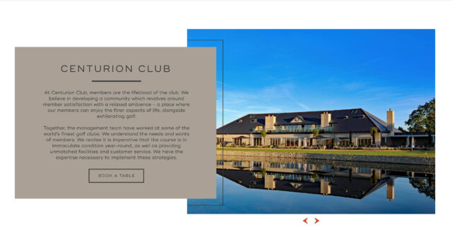 Bespoke digital design for luxury golf members clubs by PGWD developers.