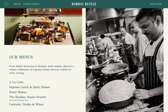 Digital agency specializing in SEO and website design for London Indian cuisine.