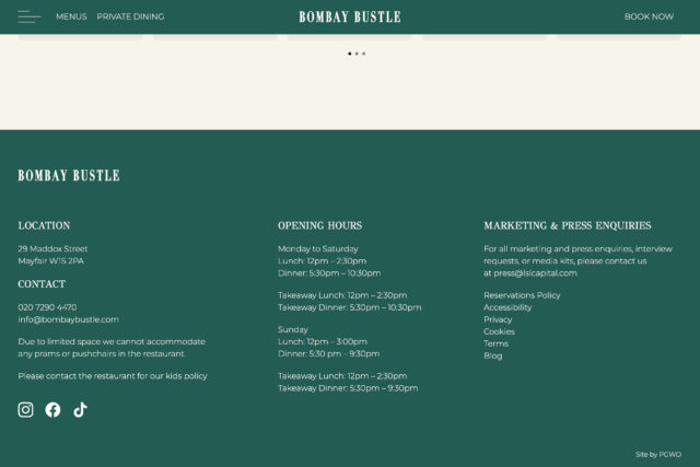 Professional SEO and web design agency for Indian hospitality in Mayfair.