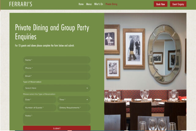 Professional web development and SEO agency for Bexley village restaurants.