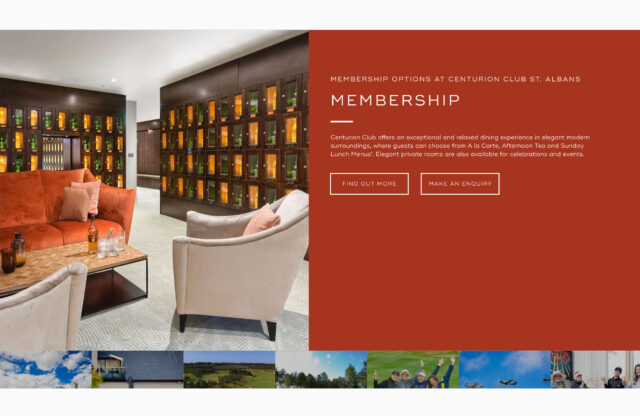 Website design company seo agency for golf country members club hotel restaurant in London and digital marketing services.
