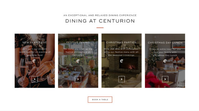 Website design company seo agency for golf country members club hotel restaurant