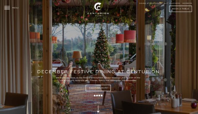 Website design company seo agency for golf country members club hotel restaurant