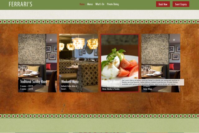 Website design seo specialist company for restaurant in Bexley Kent web search engine expert agency in London digital marketing services.