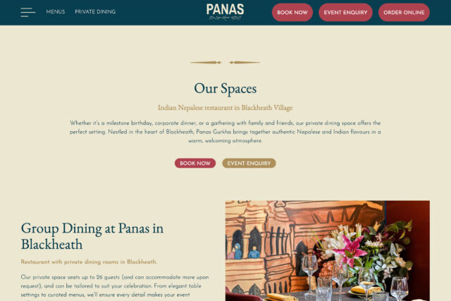 Restaurant pub bar website design seo agency experts specialists company in Blackheath Greenwich, London a web designer agency with digital marketing services.