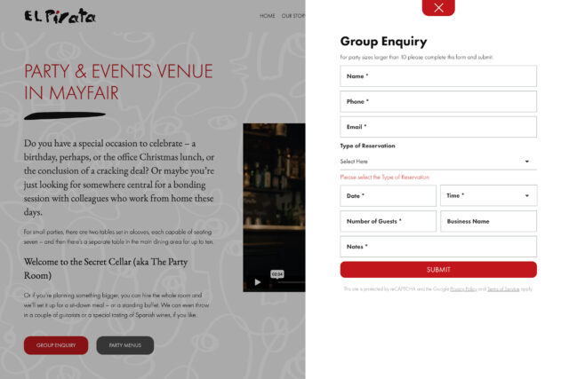 Custom website development and SEO services for high-end London bar and restaurant groups.