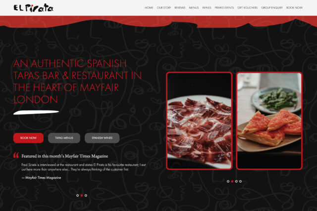 Data-driven website design and SEO agency for London hospitality and tapas bars.