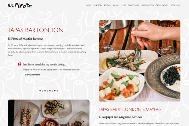 Comprehensive SEO and website design solutions for restaurants and bars in London.